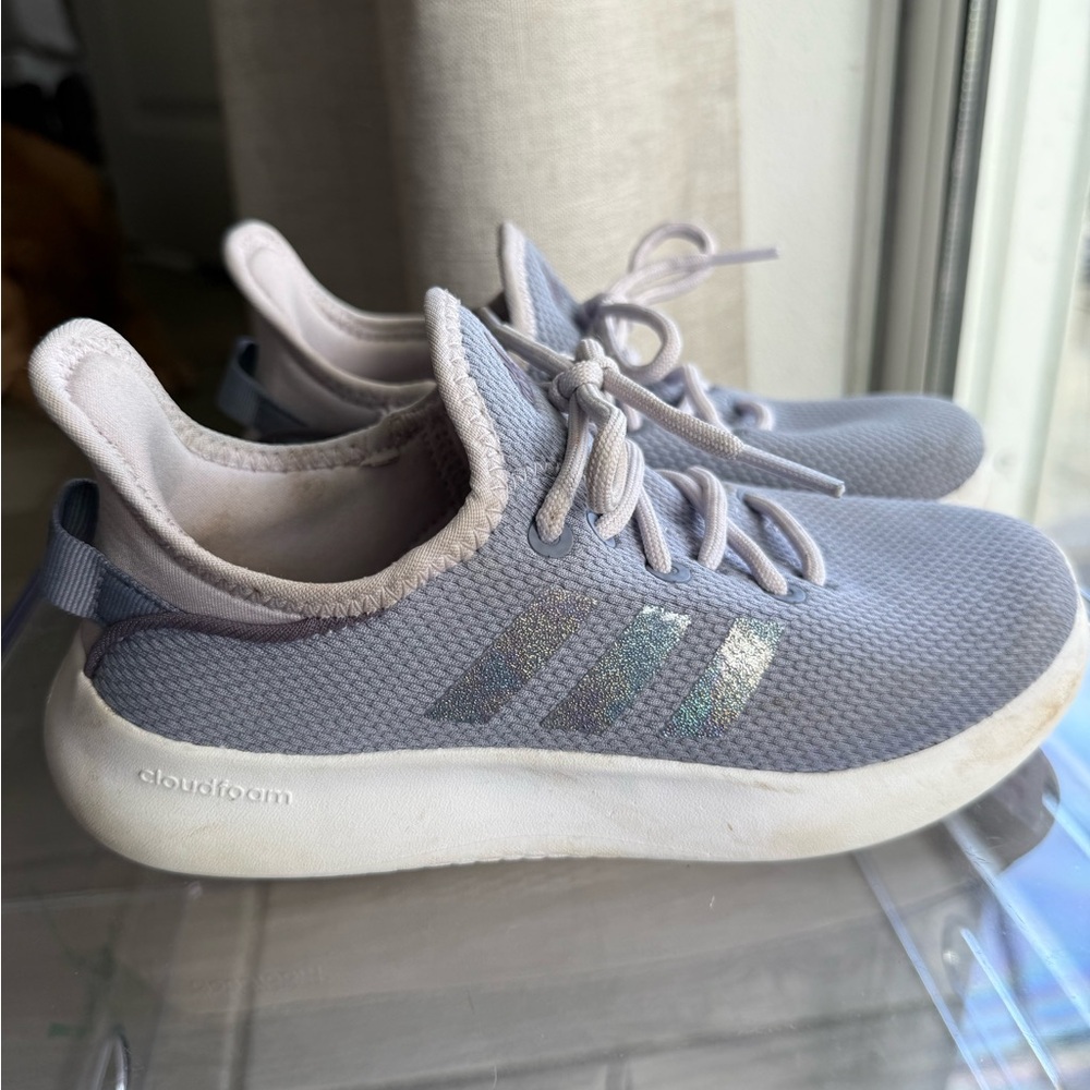 Adidas Kids Cloudfoam Sneakers in Light Purple